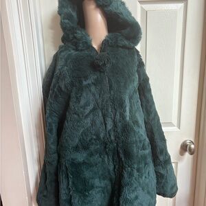 Forest green Rex Rabbit fur in beautiful condition